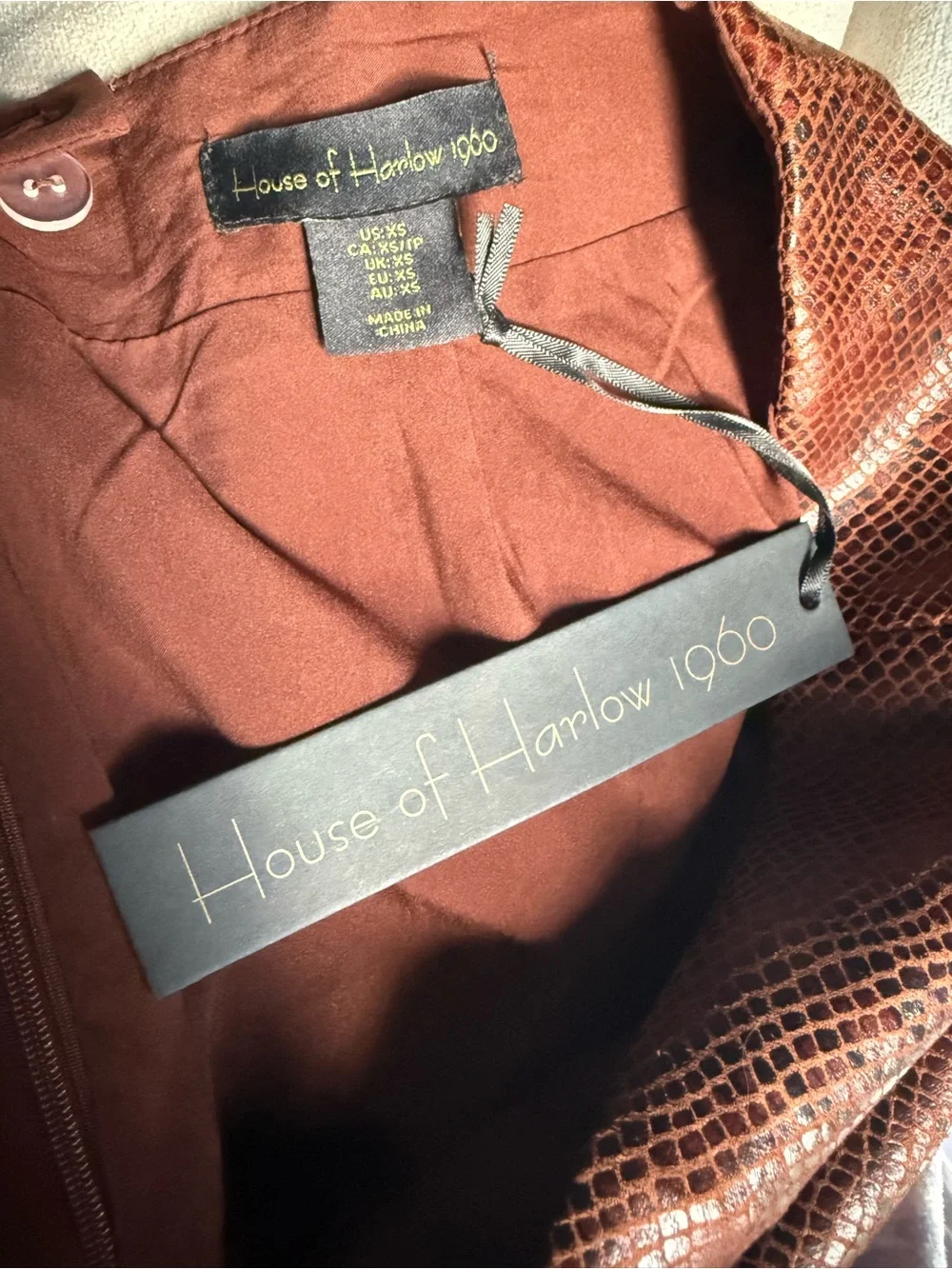 House of Harlow 1960 sleek leather